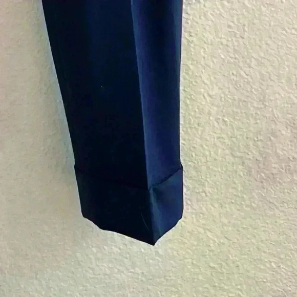 Alice + Olivia “Employed” Wool Single Pleat Cuffed And Cropped Pants Size 4 EUC! - Picture 5 of 7